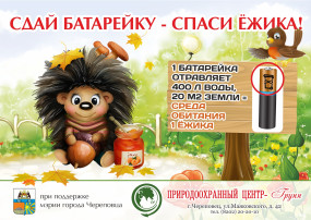 СДАЙ БАТАРЕЙКУ – СПАСИ ЁЖИКА! СДАЙ БАТАРЕЙКУ – СПАСИ ЁЖИКА!.